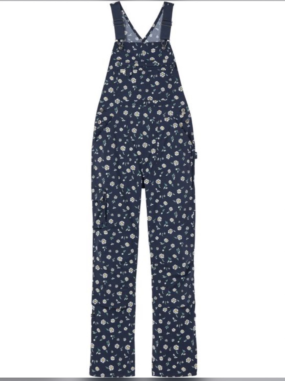 Duluth Trading Co. Heirloom Gardening Overalls in Navy Daisy